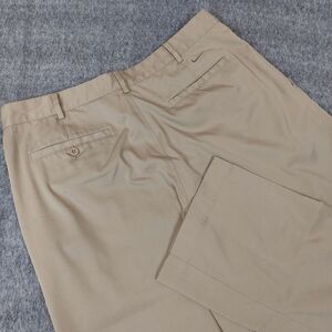 Nike Men 34x32 (actual 35x31.5) Tech Golf Dri-Fit Pants Beige Flat Front 319685
